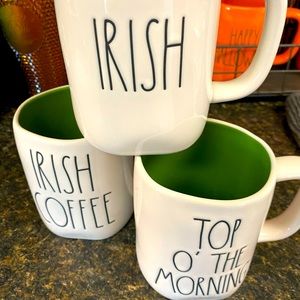 RAE DUNN St. Patrick’s Day mugs (x3)